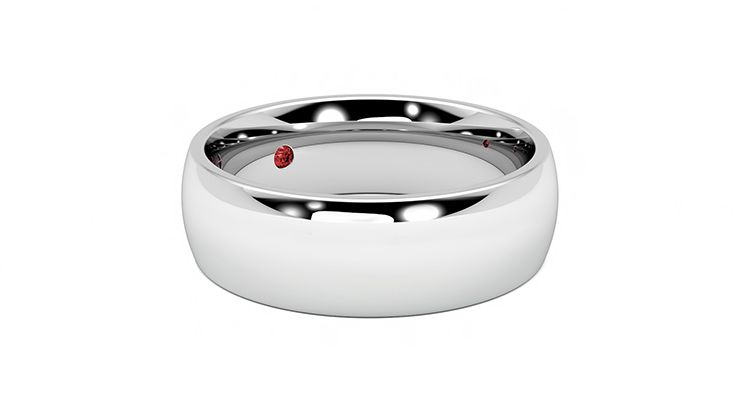 Taylor & Hart Birch Wedding Ring 360 degree image 6