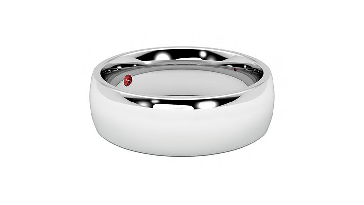 Taylor & Hart Birch Wedding Ring 360 degree image 7