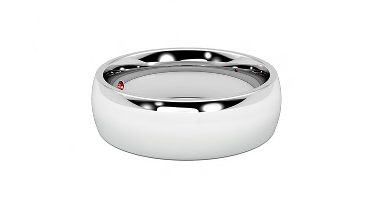 Taylor & Hart Birch Wedding Ring 360 degree image 8