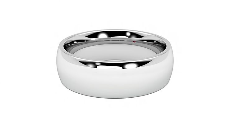 Taylor & Hart Birch Wedding Ring 360 degree image 11