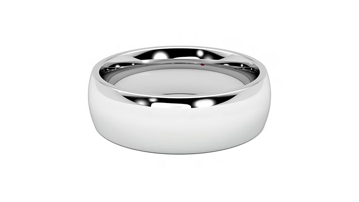 Taylor & Hart Birch Wedding Ring 360 degree image 12