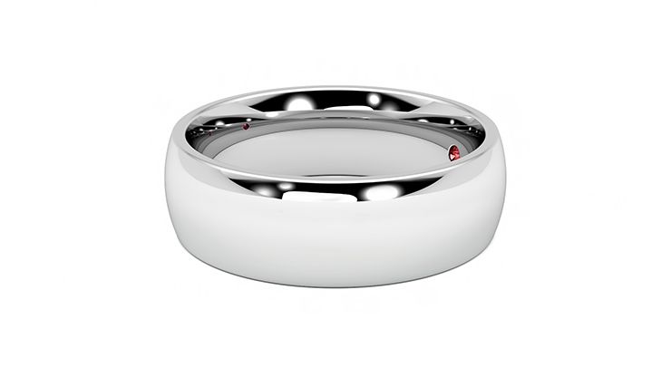 Taylor & Hart Birch Wedding Ring 360 degree image 22