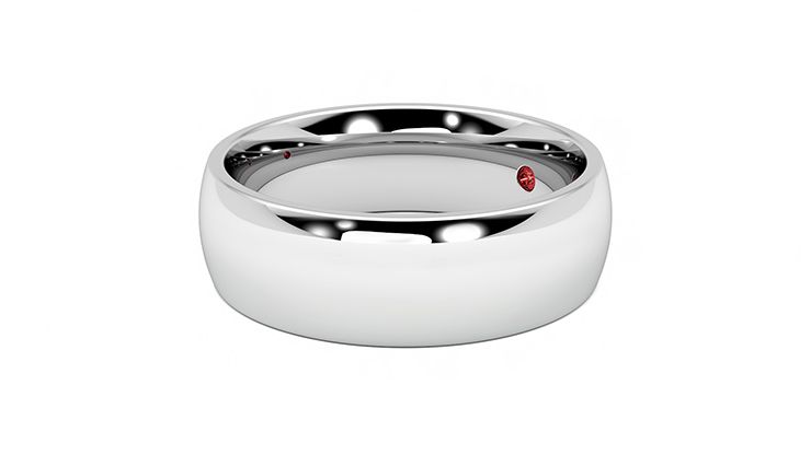Taylor & Hart Birch Wedding Ring 360 degree image 23