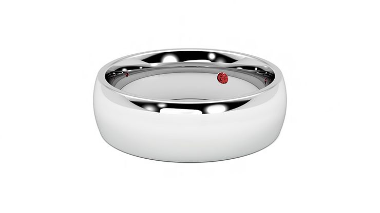 Taylor & Hart Birch Wedding Ring 360 degree image 25