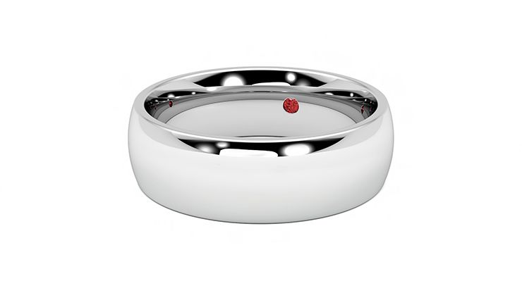 Taylor & Hart Birch Wedding Ring 360 degree image 26