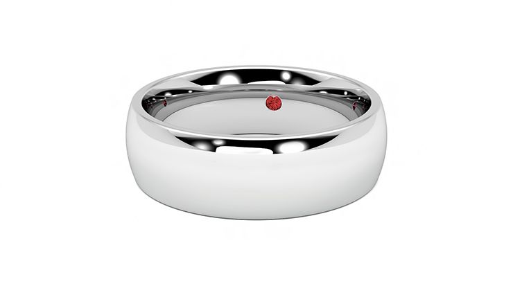 Taylor & Hart Birch Wedding Ring 360 degree image 27