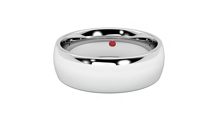 Taylor & Hart Birch Wedding Ring 360 degree image 28