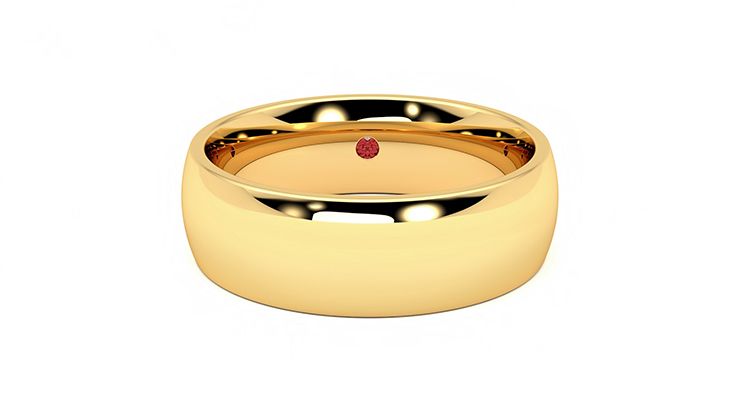 Taylor & Hart Birch Wedding Ring 360 degree image 1