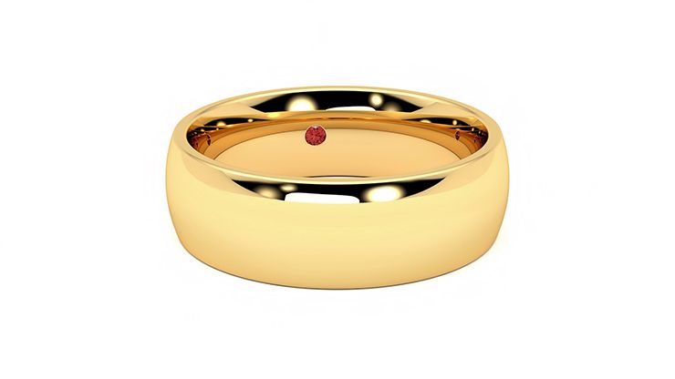 Taylor & Hart Birch Wedding Ring 360 degree image 3