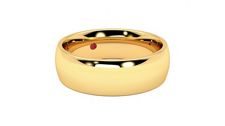 Taylor & Hart Birch Wedding Ring 360 degree image 5