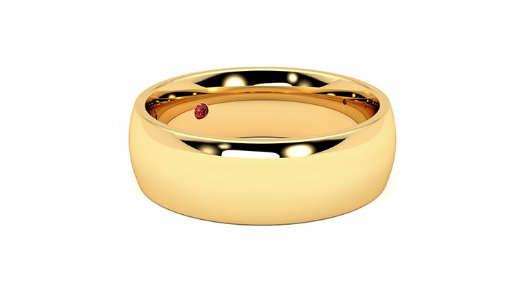Taylor & Hart Birch Wedding Ring 360 degree image 6