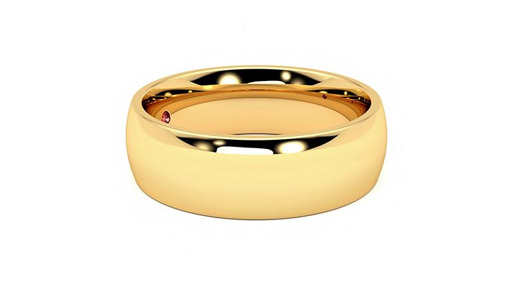 Taylor & Hart Birch Wedding Ring 360 degree image 8