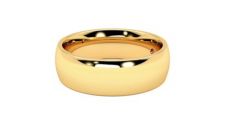 Taylor & Hart Birch Wedding Ring 360 degree image 22
