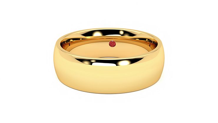 Taylor & Hart Birch Wedding Ring 360 degree image 28