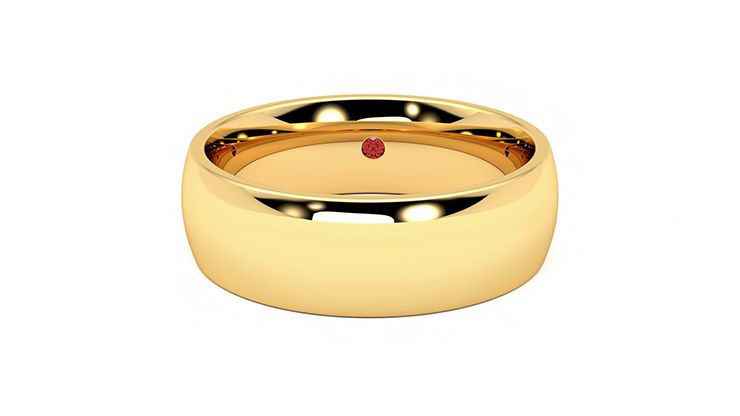 Taylor & Hart Birch Wedding Ring 360 degree image 29