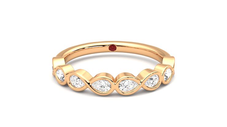 Taylor & Hart Bisous Wedding Ring 360 degree image 1