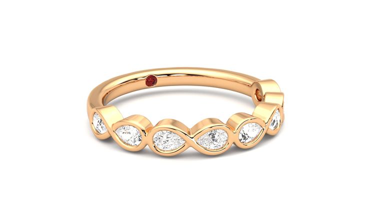 Taylor & Hart Bisous Wedding Ring 360 degree image 5