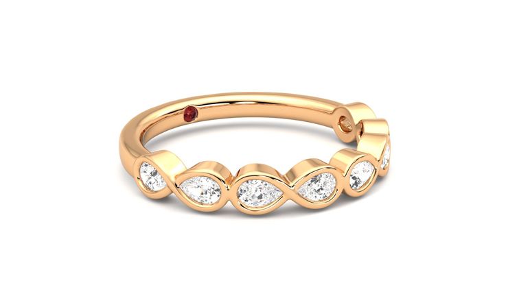 Taylor & Hart Bisous Wedding Ring 360 degree image 6