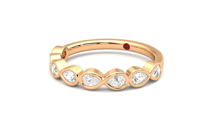 Taylor & Hart Bisous Wedding Ring 360 degree image 25