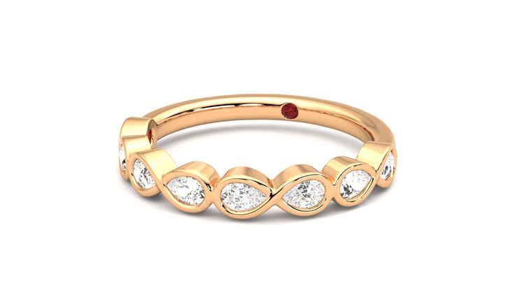 Taylor & Hart Bisous Wedding Ring 360 degree image 26
