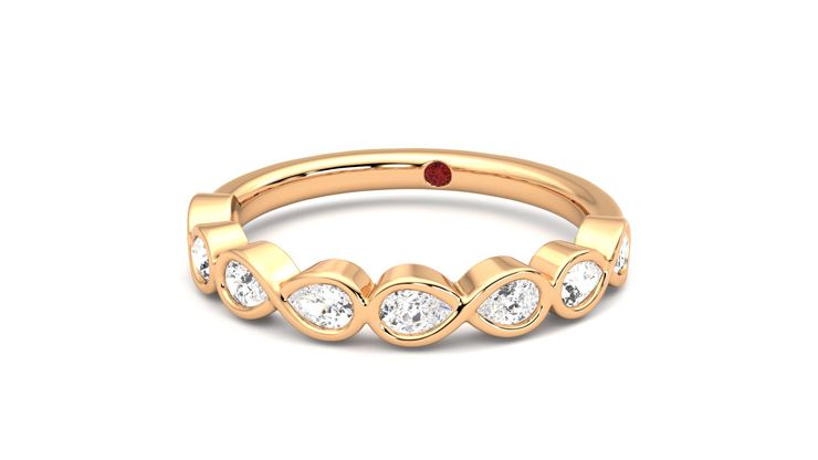 Taylor & Hart Bisous Wedding Ring 360 degree image 27