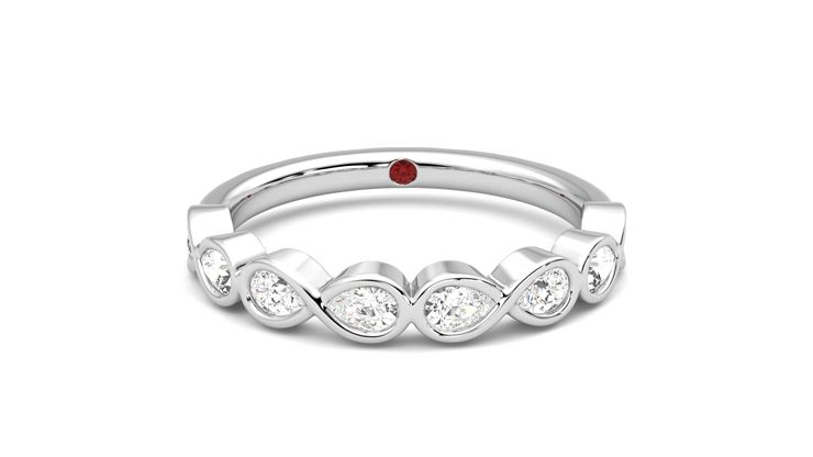 Taylor & Hart Bisous Wedding Ring 360 degree image 1