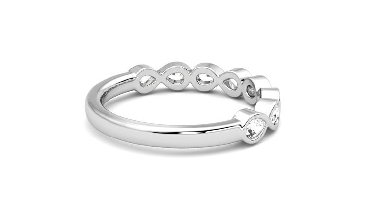 Taylor & Hart Bisous Wedding Ring 360 degree image 12