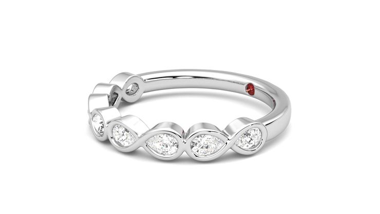 Taylor & Hart Bisous Wedding Ring 360 degree image 23