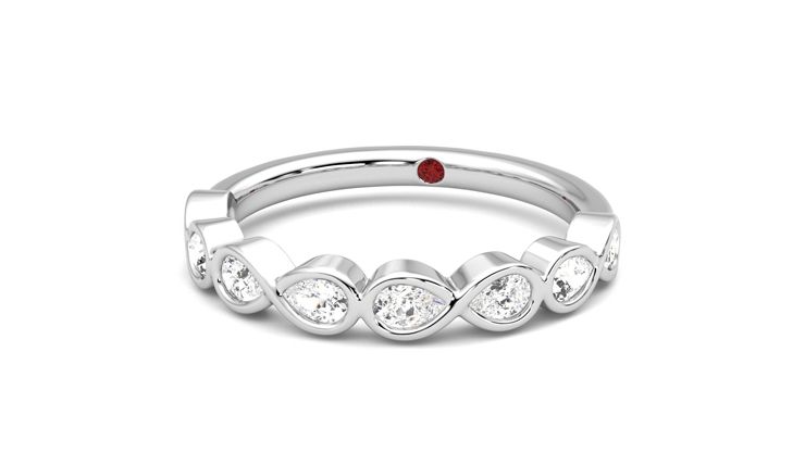 Taylor & Hart Bisous Wedding Ring 360 degree image 27