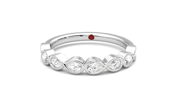 Taylor & Hart Bisous Wedding Ring 360 degree image 28