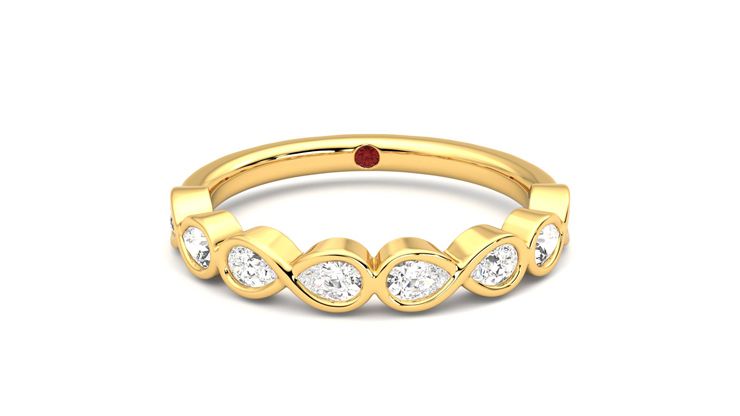 Taylor & Hart Bisous Wedding Ring 360 degree image 1