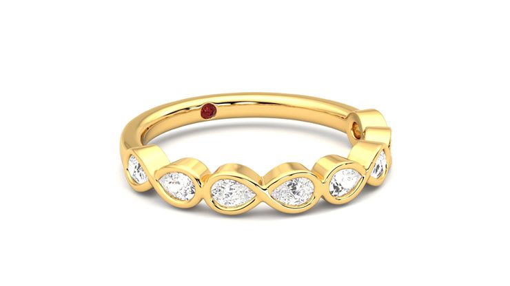 Taylor & Hart Bisous Wedding Ring 360 degree image 5