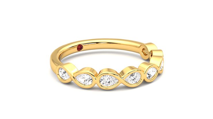 Taylor & Hart Bisous Wedding Ring 360 degree image 6