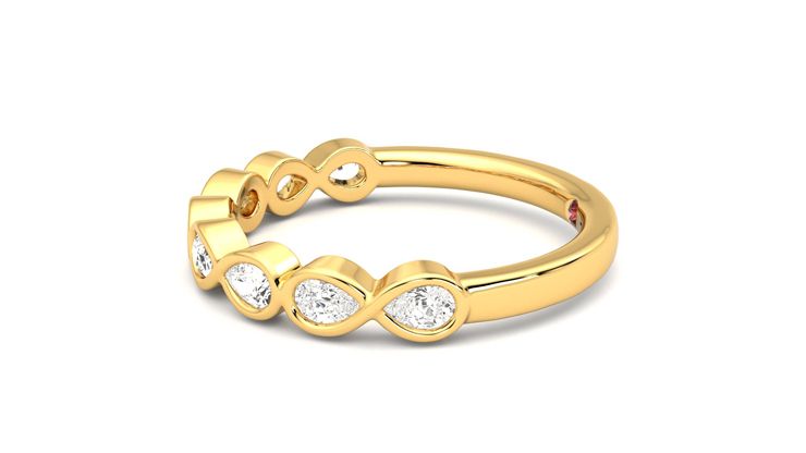 Taylor & Hart Bisous Wedding Ring 360 degree image 21