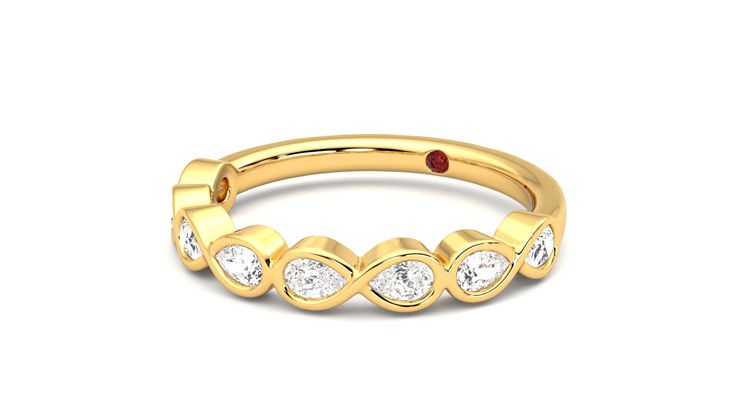 Taylor & Hart Bisous Wedding Ring 360 degree image 25