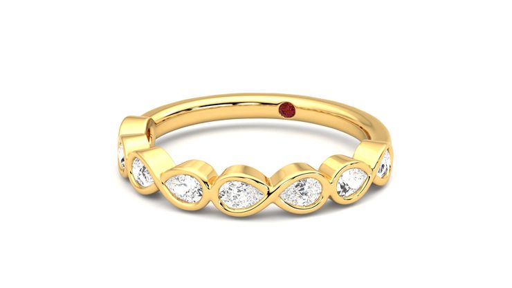Taylor & Hart Bisous Wedding Ring 360 degree image 26