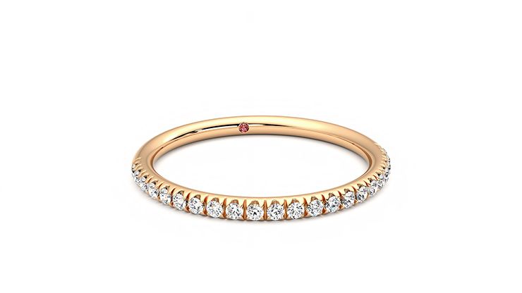 Taylor & Hart Bluebell Wedding Ring 360 degree image 3