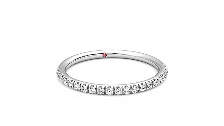 Taylor & Hart Bluebell Wedding Ring 360 degree image 3