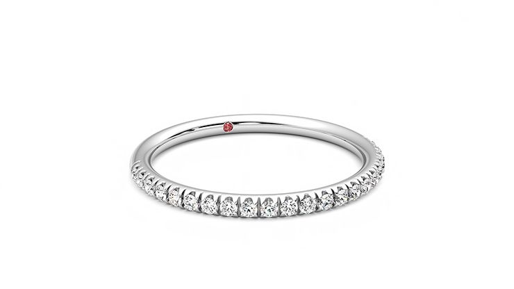 Taylor & Hart Bluebell Wedding Ring 360 degree image 4