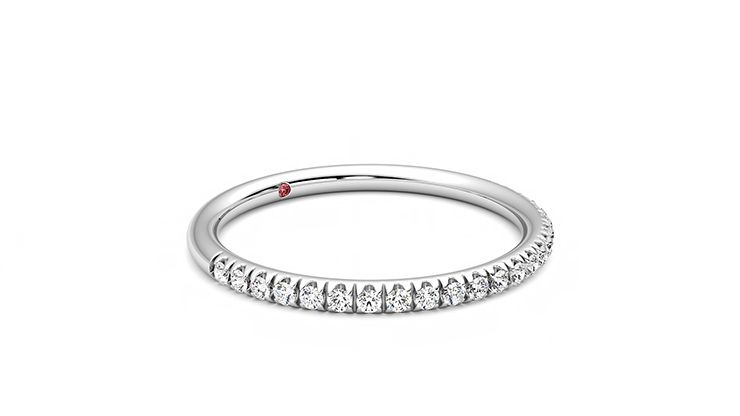Taylor & Hart Bluebell Wedding Ring 360 degree image 6