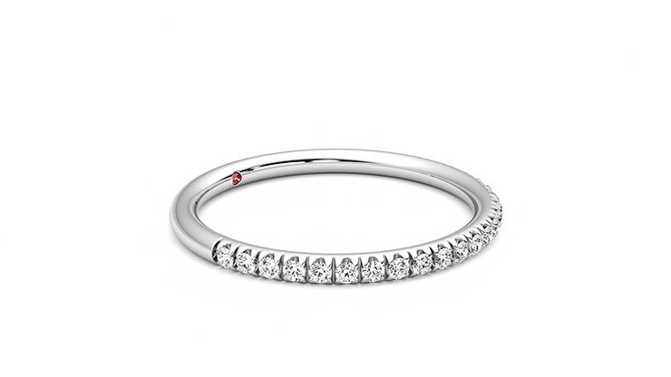 Taylor & Hart Bluebell Wedding Ring 360 degree image 7