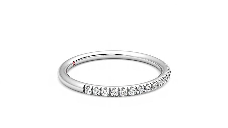 Taylor & Hart Bluebell Wedding Ring 360 degree image 8