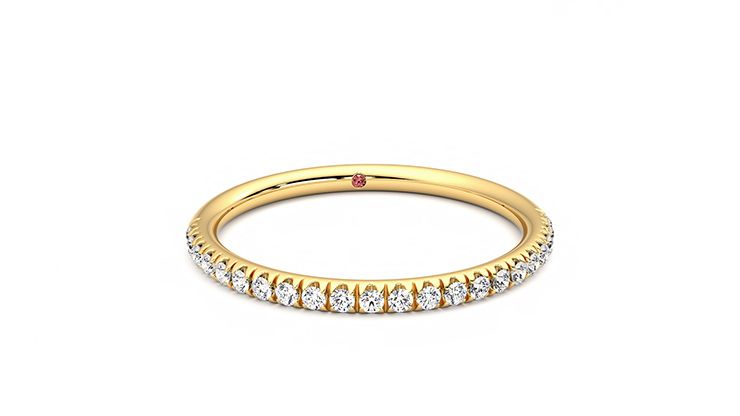 Taylor & Hart Bluebell Wedding Ring 360 degree image 2