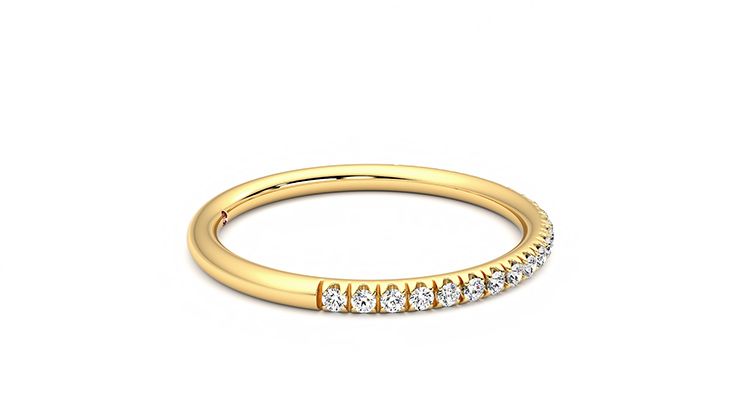Taylor & Hart Bluebell Wedding Ring 360 degree image 9