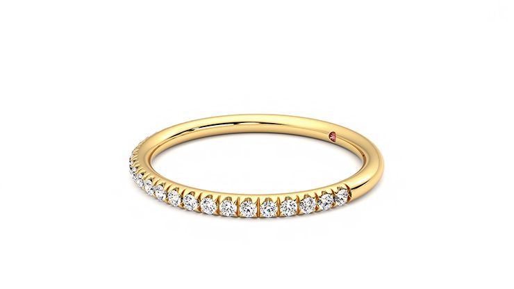 Taylor & Hart Bluebell Wedding Ring 360 degree image 23