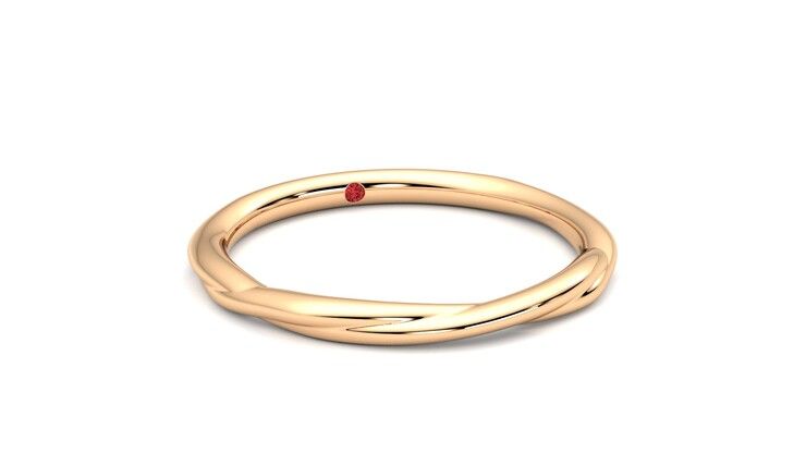 Taylor & Hart Brisa Wedding Ring 360 degree image 4