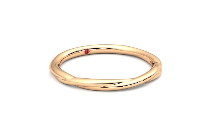 Taylor & Hart Brisa Wedding Ring 360 degree image 5