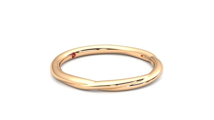 Taylor & Hart Brisa Wedding Ring 360 degree image 7