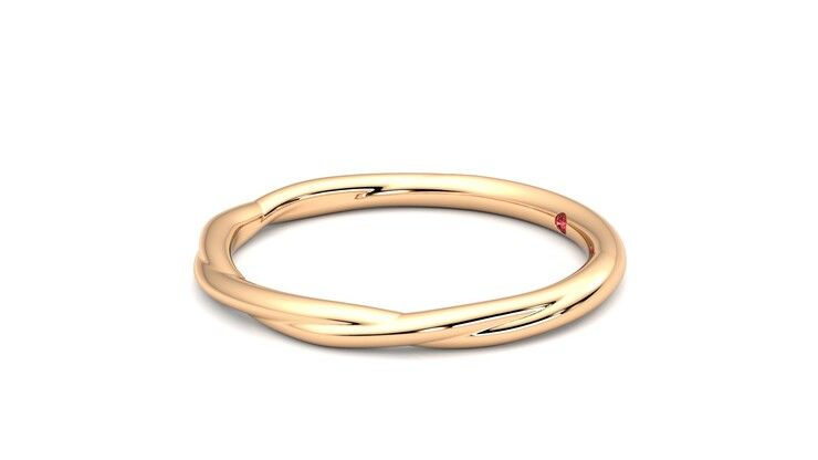 Taylor & Hart Brisa Wedding Ring 360 degree image 22