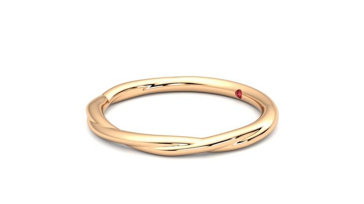 Taylor & Hart Brisa Wedding Ring 360 degree image 23